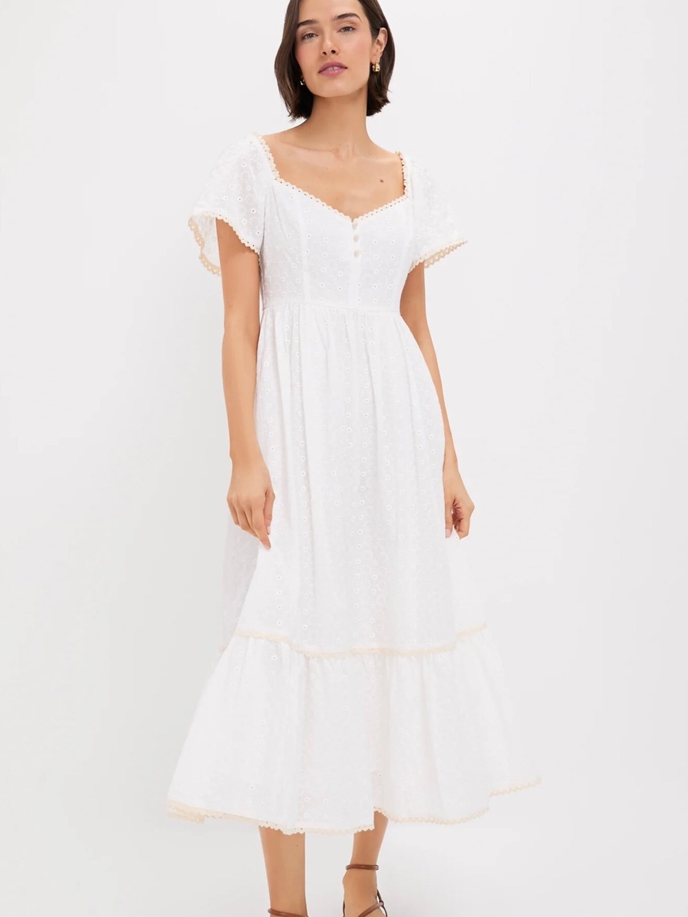 Pomander Place Ivory Eyelet Holley Dress